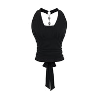 Sexy Backless Fitted Short Top for Women