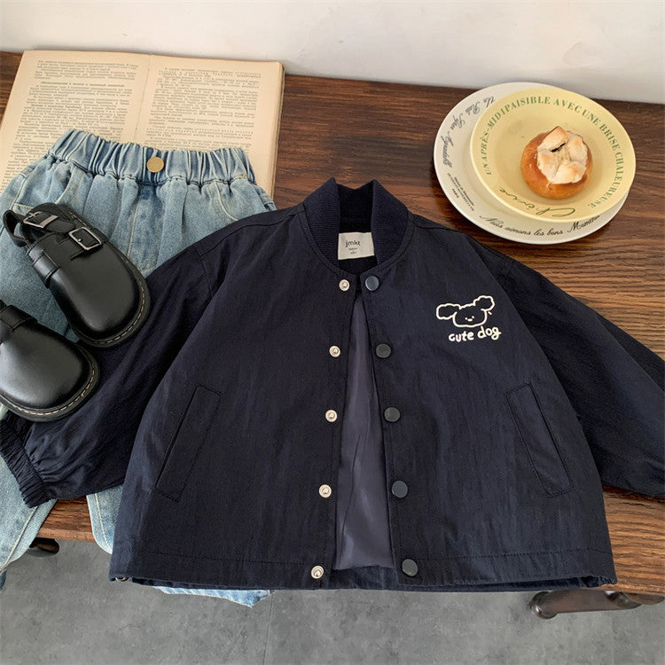 Cartoon outerwear baby versatile jacket