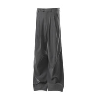 Wrinkled wide leg trousers