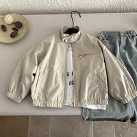 Children's retro outerwear and girls' jacket