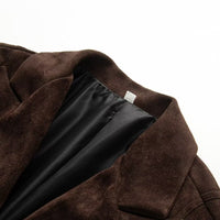 Matte velvet design for women's outerwear