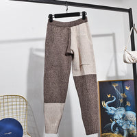 Women Set Sweater Pants Sets Knitted Sets For Women Beading Long Sleeve Long Pants