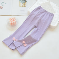 Girls' bell bottoms in spring and autumn