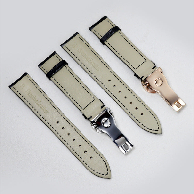 Leather strap folding buckle accessories
