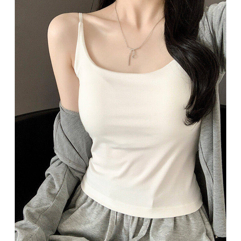 Elastic Fitted Bralette Tank Top for Women