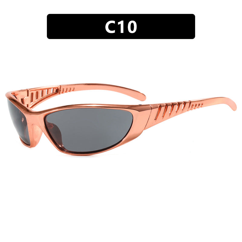 Future Tech Sunglasses Y2K Millennium Sunglasses Spicy Girl Retro High End Sunglasses Street Photography Female