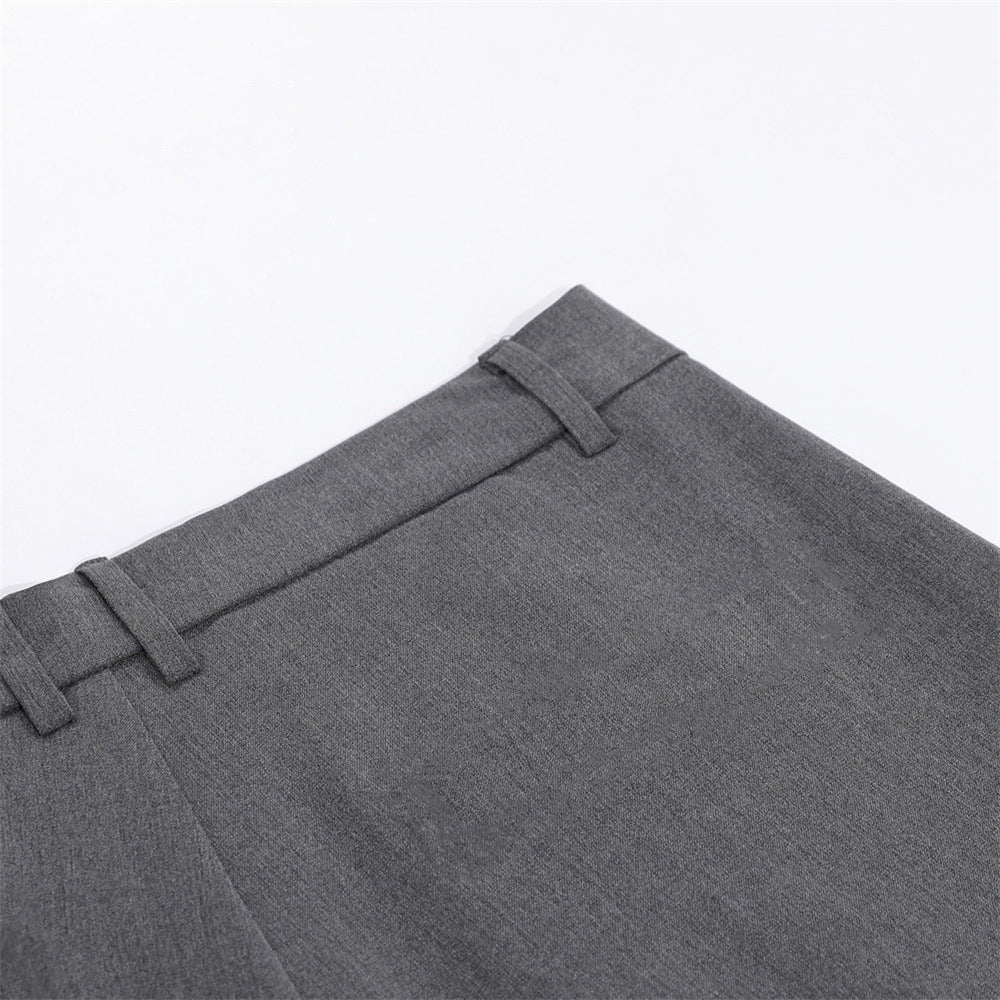 Wrinkled wide leg trousers