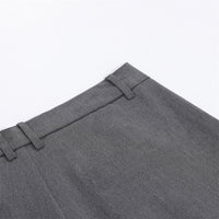 Wrinkled wide leg trousers