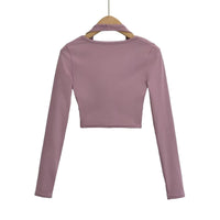 Hanging neck fake two tops