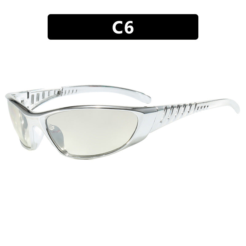 Future Tech Sunglasses Y2K Millennium Sunglasses Spicy Girl Retro High End Sunglasses Street Photography Female