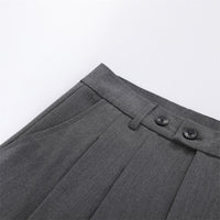 Wrinkled wide leg trousers