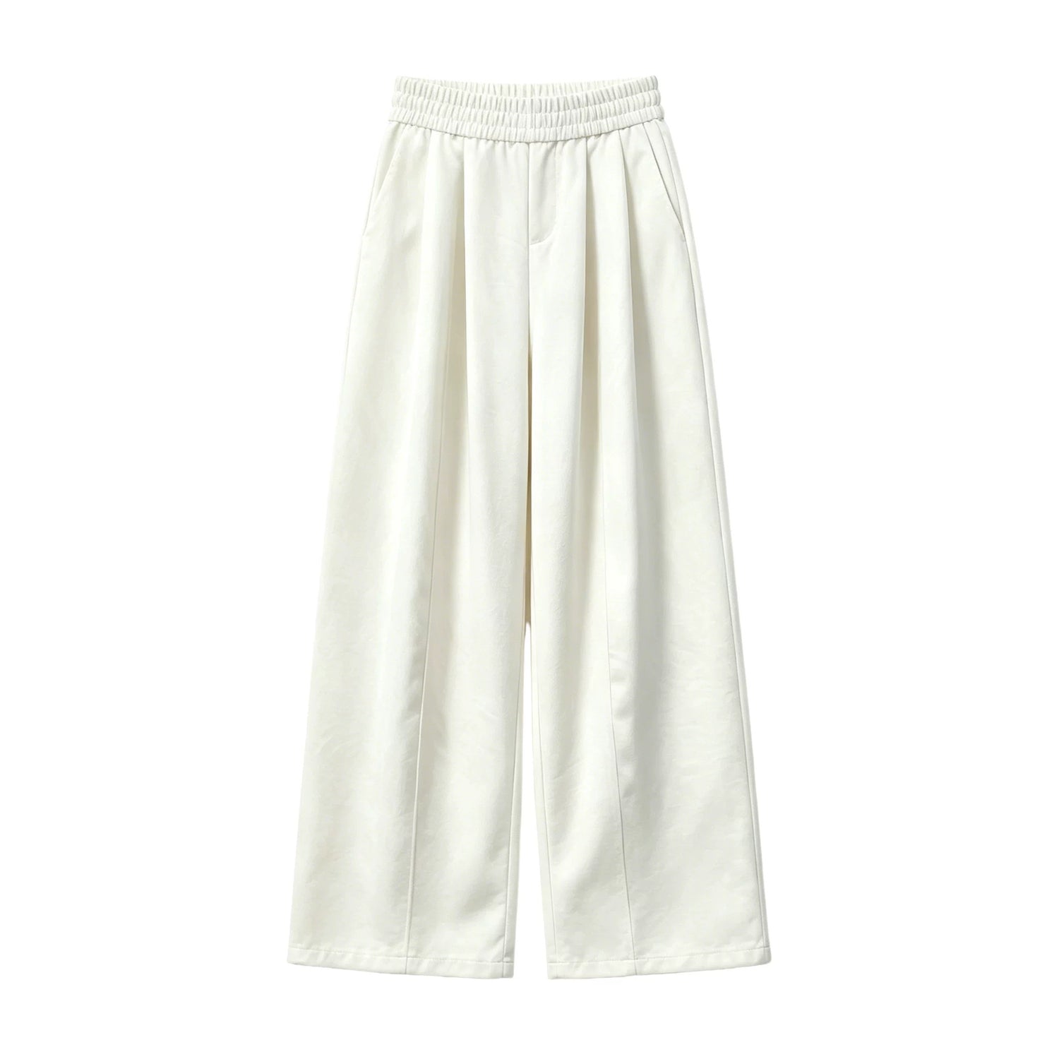 Versatile Ice Silk Wide-Leg Trousers for Women