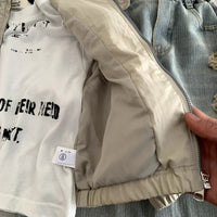 Children's retro outerwear and girls' jacket