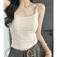 Elastic Fitted Bralette Tank Top for Women