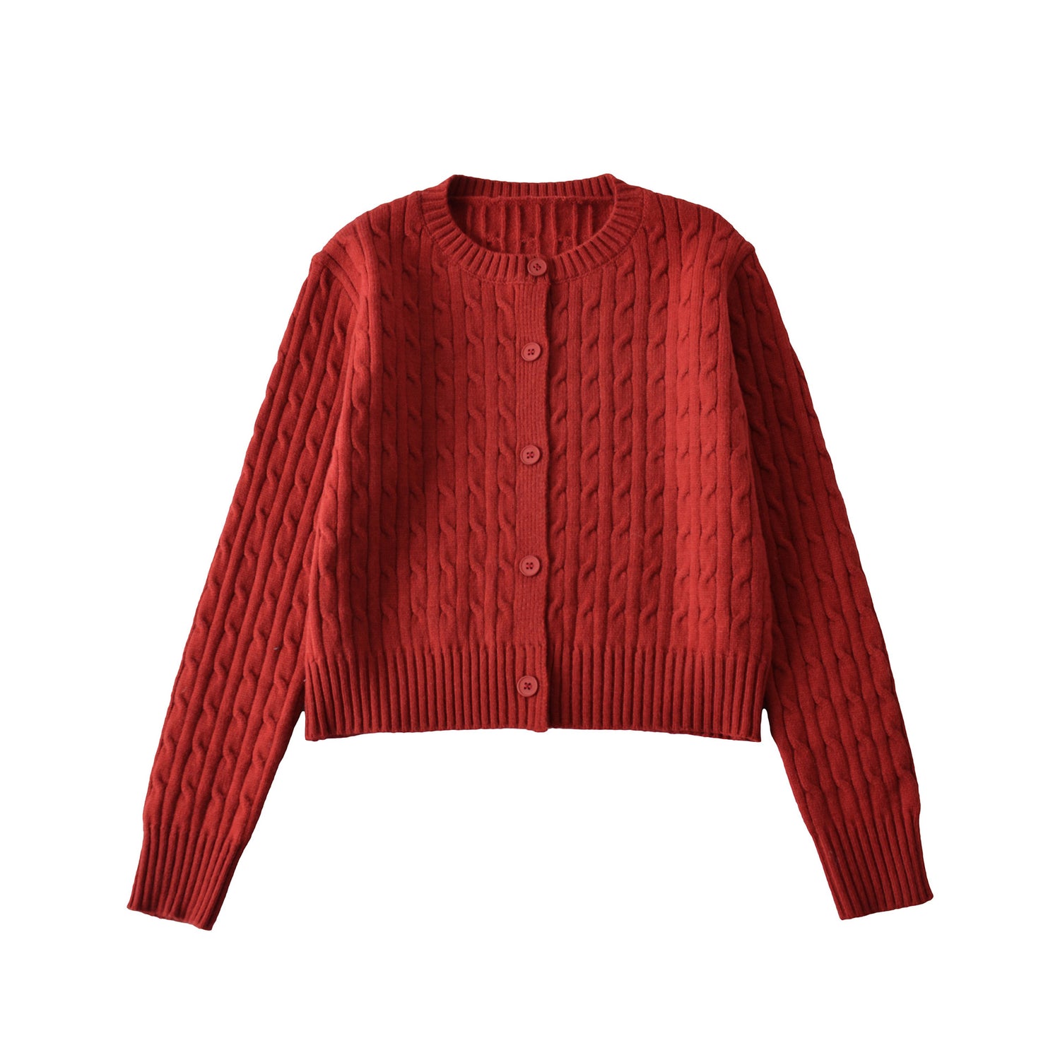 Short women's outerwear sweater