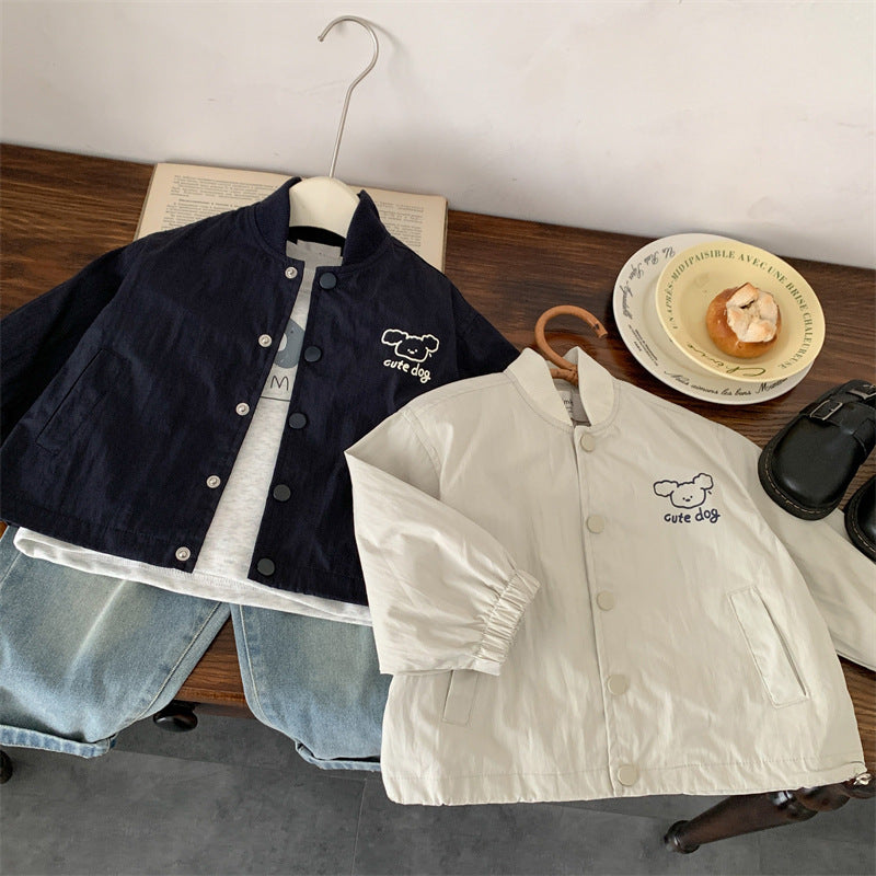 Cartoon outerwear baby versatile jacket
