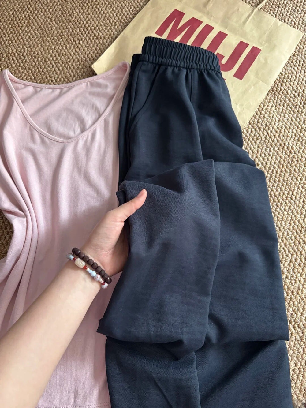 Versatile Ice Silk Wide-Leg Trousers for Women