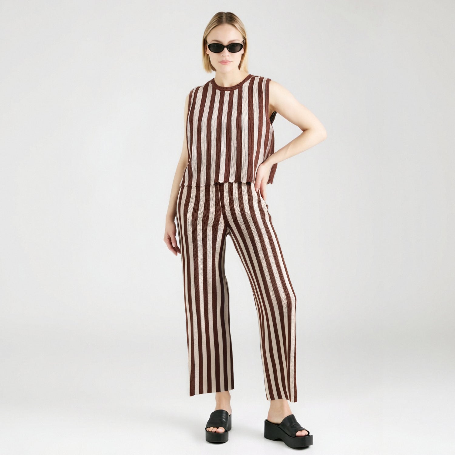 Knit Sets of Two Pieces for Modern Women Set Luxury Elegant  Women's Summer Elegant Korean Style Pants Sets