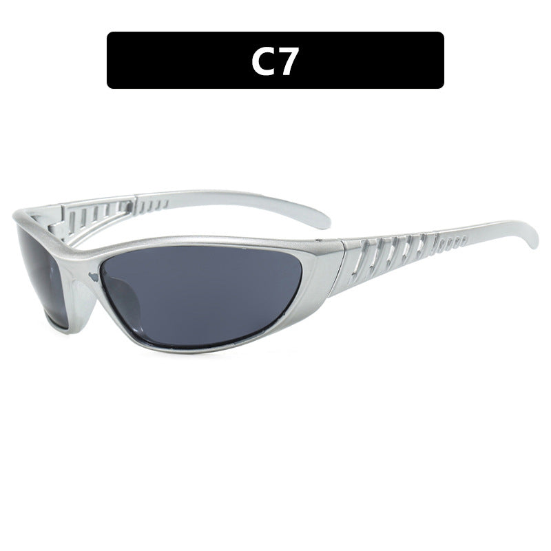 Future Tech Sunglasses Y2K Millennium Sunglasses Spicy Girl Retro High End Sunglasses Street Photography Female