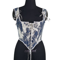 Retro outerwear shapewear fishbone corset