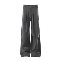 Wrinkled wide leg trousers