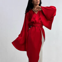 Elegant Satin Two-Piece Evening Dress for Women