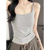 Elastic Fitted Bralette Tank Top for Women