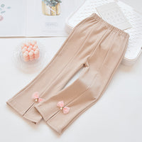 Girls' bell bottoms in spring and autumn
