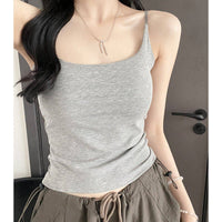 Elastic Fitted Bralette Tank Top for Women