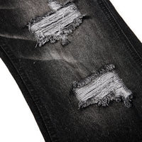 Distressed denim bell bottoms