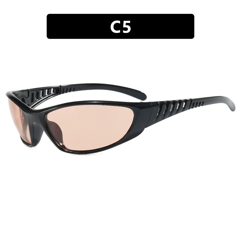 Future Tech Sunglasses Y2K Millennium Sunglasses Spicy Girl Retro High End Sunglasses Street Photography Female
