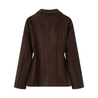 Matte velvet design for women's outerwear