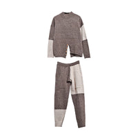Women Set Sweater Pants Sets Knitted Sets For Women Beading Long Sleeve Long Pants