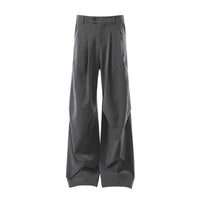 Wrinkled wide leg trousers