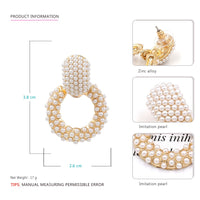Circled earrings exaggerated accessories for women